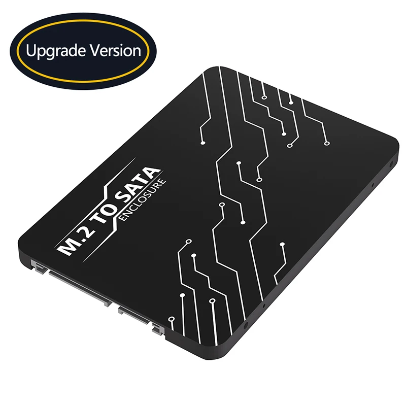 Adapter Konverter m.2 sata ssd b Schlüssel zu sata 3,0 2,5 Zoll ssd Gehäuse 7mm Aluminium gehäuse Black Box für m2 ssd