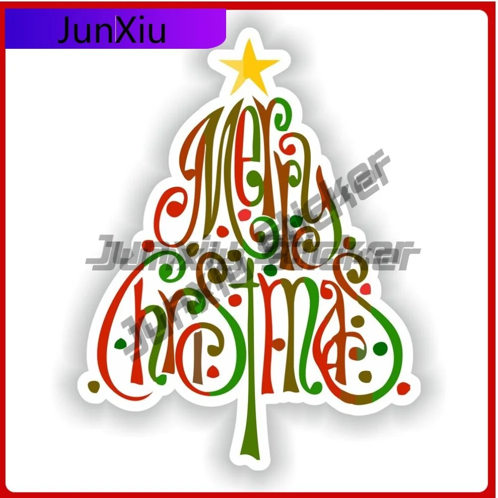 

Merry Christmas Tree Vinyl Pictures Stickers Suv Stickers And Decals Custom Made Decoration Refit Sticker Camping Decal For Cars