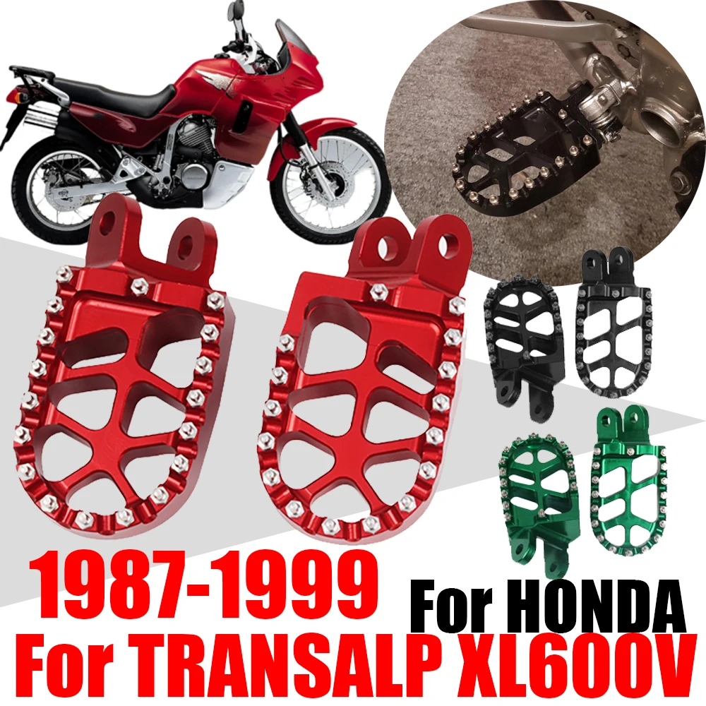 

Motorcycle Footrest Footpegs Foot Pegs Rest Pedal Parts For HONDA Transalp 600 XL600V XL600 XL 600V 600 V 1987-1999 Accessories