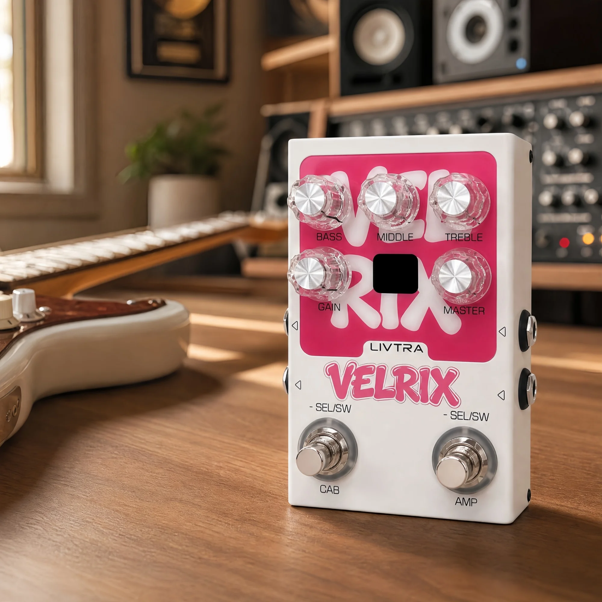 Pedal de preamplificador digital y IR para cabina LIVTRA VELRIX, 9+9 modelos, compatible con NAM, grabación USB, bucle de efectos para guitarra eléctrica/bajo