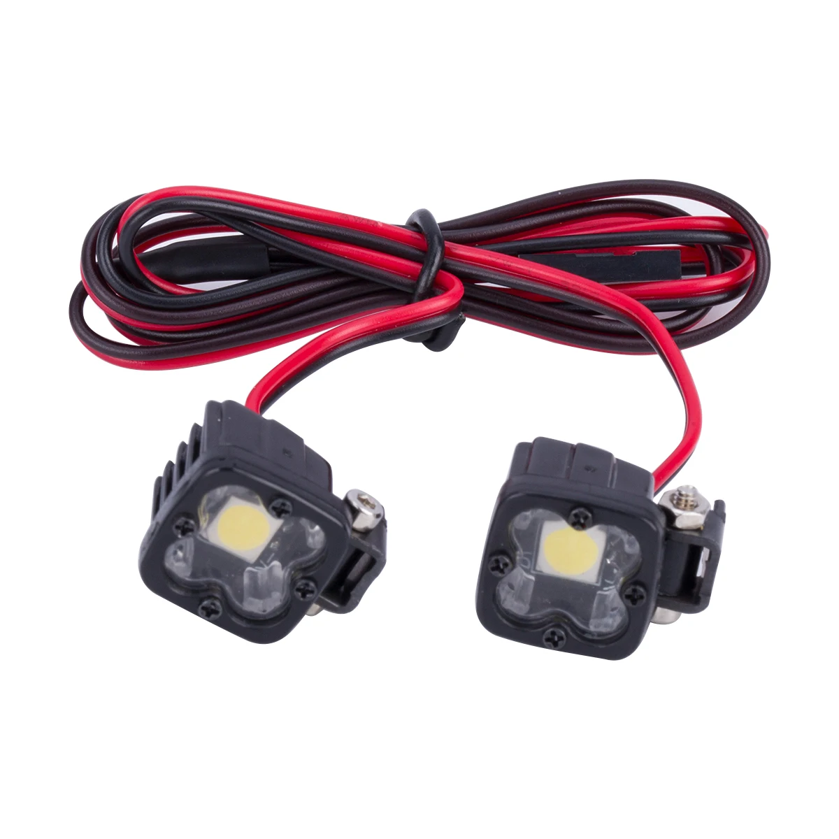 2szt RC Car Bright LED Lights Spotlight for 1/8 1/10 RC Crawler Car Axial SCX10 III CJ7 Wraith Capra VS4-10 Simulation DIY Parts