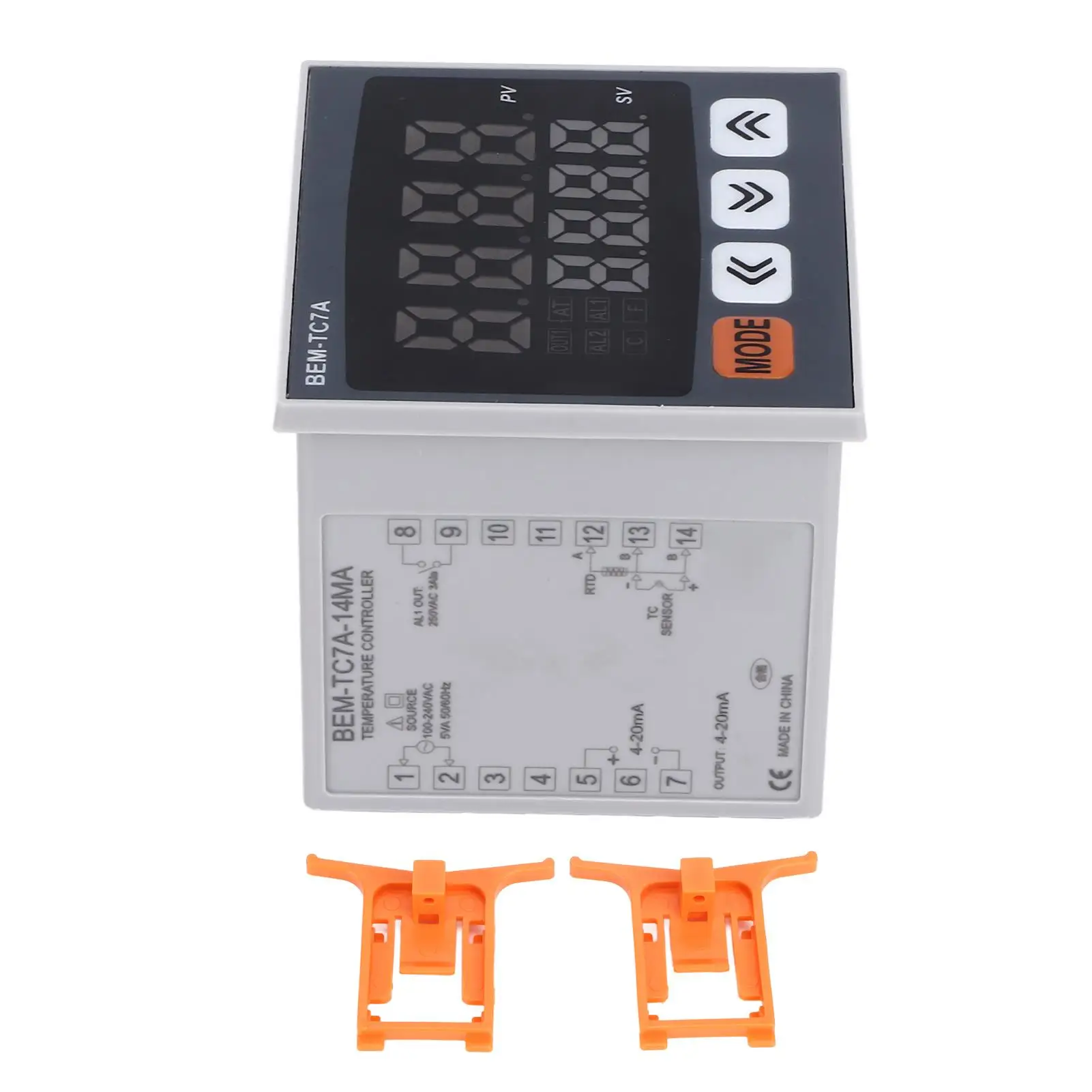 72x72mm PID Temperature Controller - Digital Display Intelligent Thermostat AC 100-240V for Precise Control