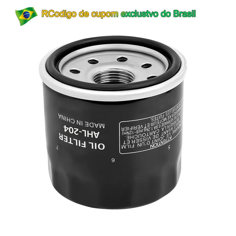 1/2/3/4PCS Filtro de óleo para motocicleta para Honda 15 20 25 HP CBF CBR CMX CB400 500 600 650 750 900 1000 1300 GL1800 NC700 NT1100 SH300