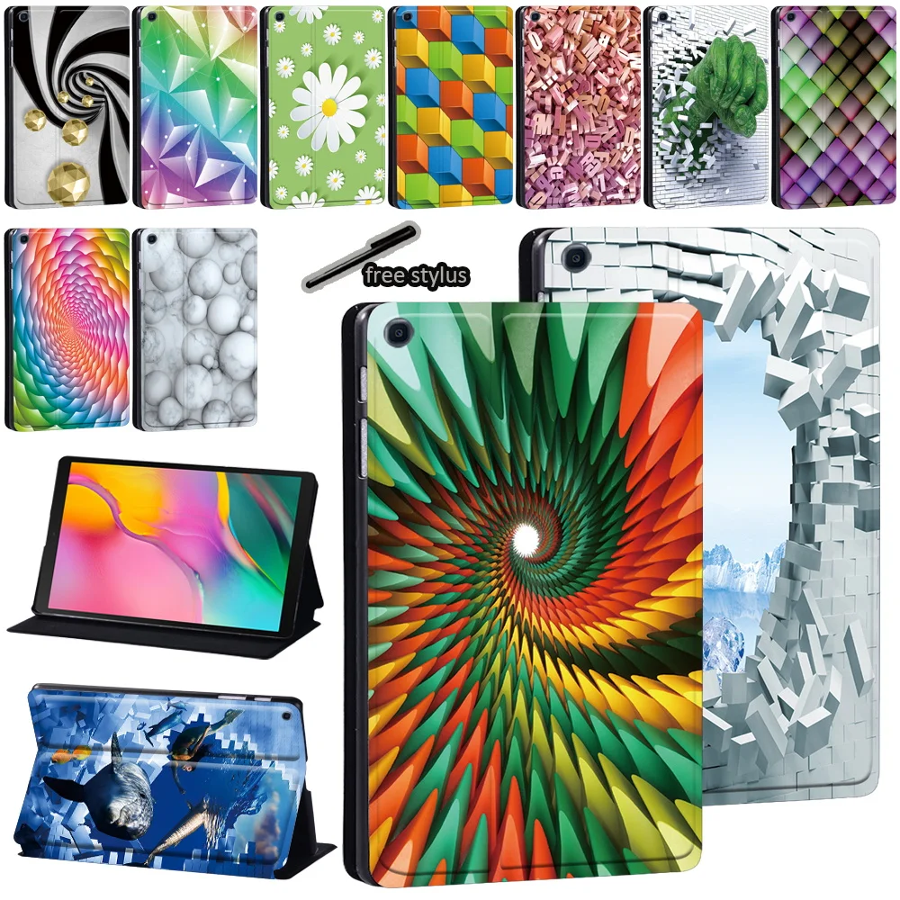 Tablet Case for Samsung Galaxy Tab S7 11/Tab S6 Lite 10.4/S6 10.5/S5e 10.5/S4 10.5 Inch Animal Print PU Leather Flip Stand Cover