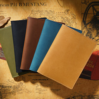 New Arrivals Genuine Crazy Horse Leather Passport Cover Solid Credit ID Card Case Holder Business Unisex Travel Wallet