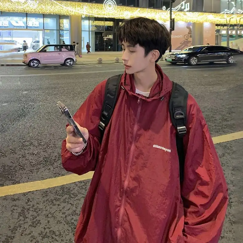 Mens Jacket Man Original Casual Coats Life Hooded Western Natural Air Lightweight Weather Sports Athletics Running Bar Field Ins
