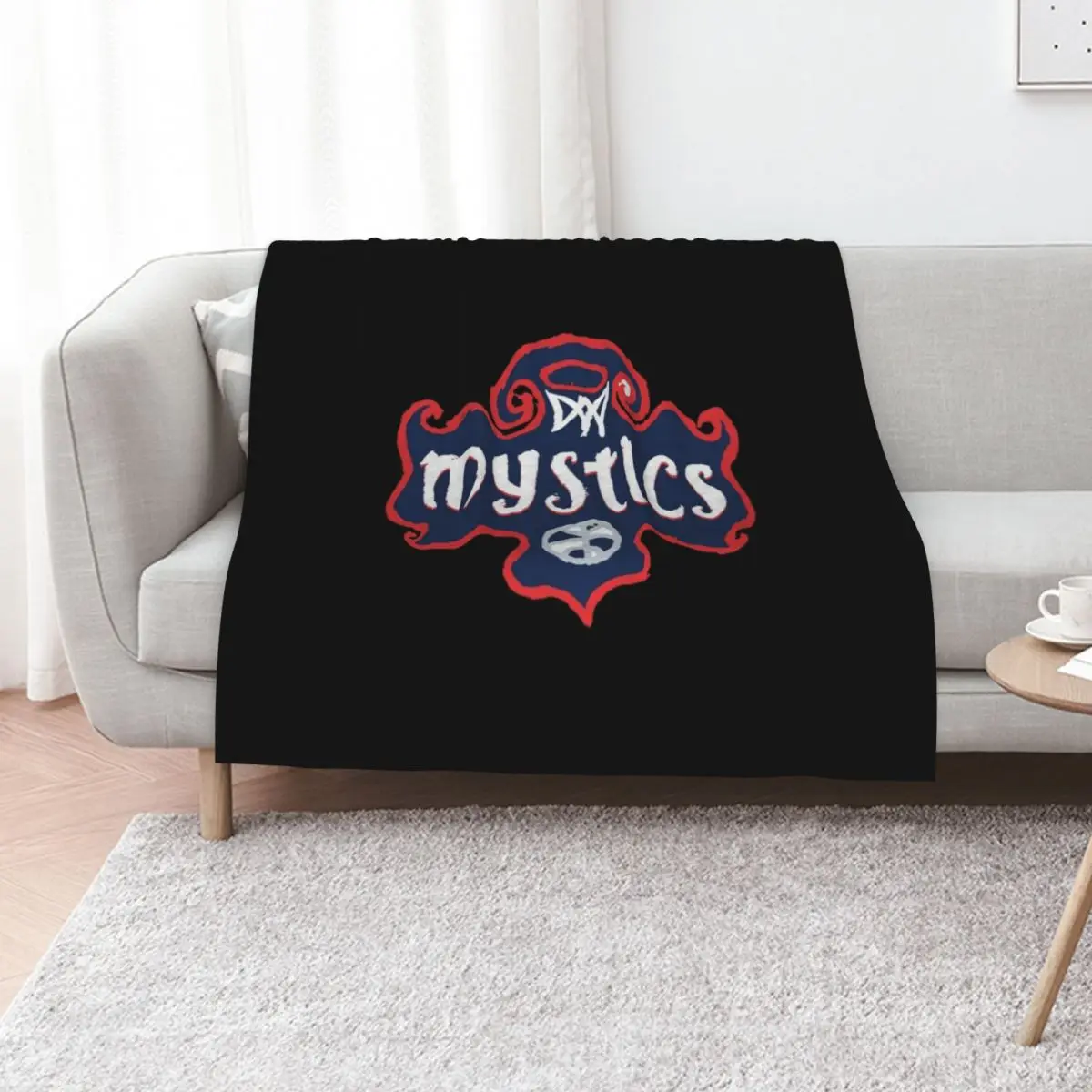 

Washington Mystics Throw Blanket Decoratives Sleeping Bag Sofas For Baby Blankets