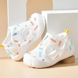 Sandali estivi per bambini in rete traspirante 1-4T Scarpe casual unisex per bambini Suola morbida antiscivolo Primi camminatori Scarpe leggere per neonati