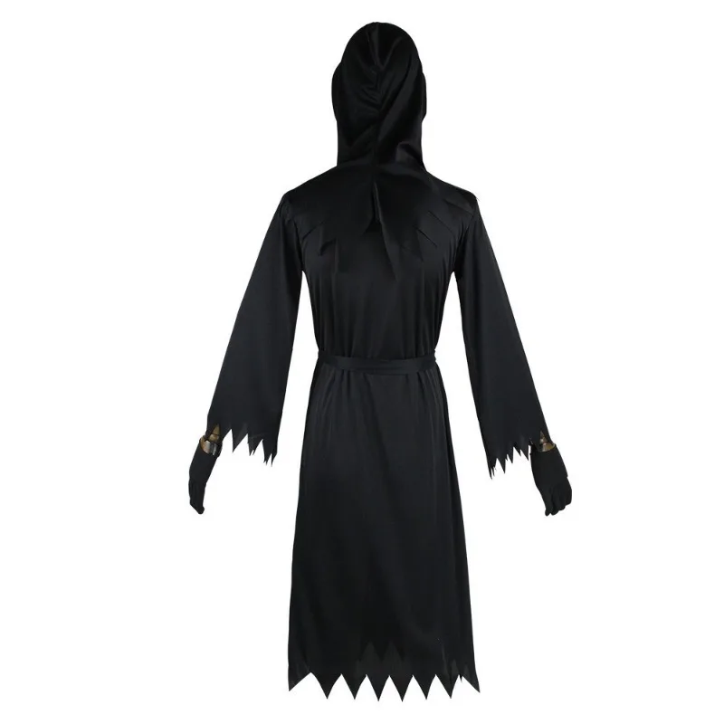 Disfraz de Cosplay de película de Terror de demonio para hombres adultos, máscara de cara de fantasma, Calavera, fantasma, muerte, Terror, vestido de fantasía, accesorios de fiesta