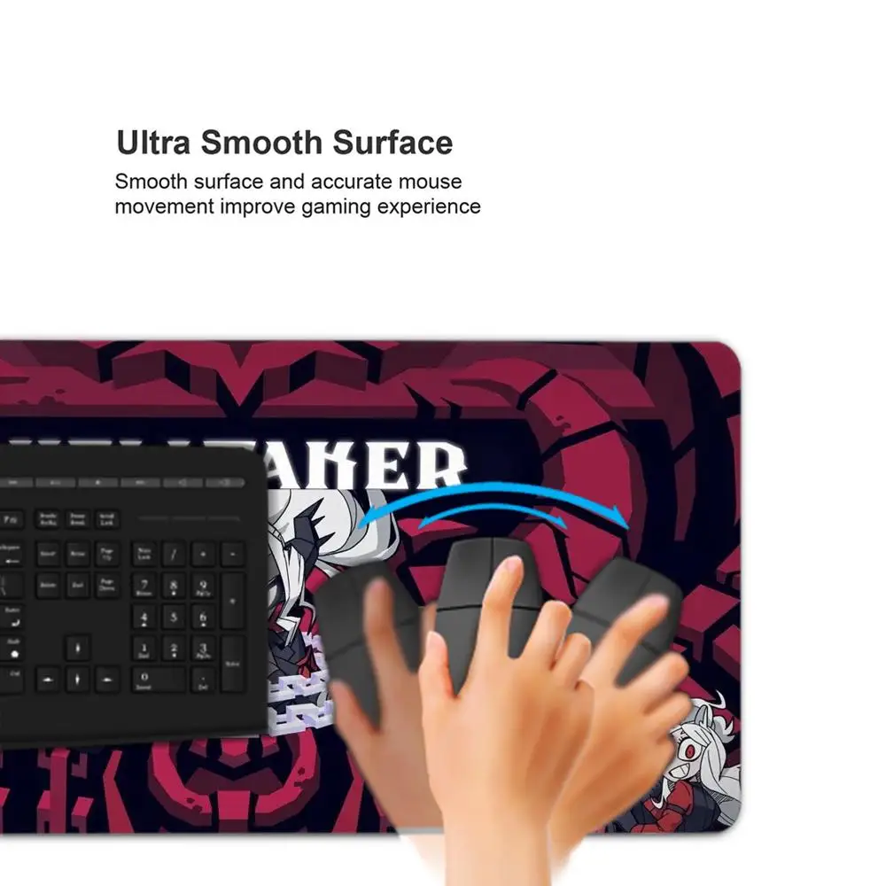 แผ่นรองเมาส์เฮลเทเกอร์ อนิเมะ รับเบอร์ ลายการ์ตูน แผ่นรองเมาส์ XXL อุปกรณ์เสริมสำหรับเล่นเกม แผ่นรองเมาส์สำหรับสำนักงาน แผ่นรองคีย์บอร์ดสำหรับเกมเมอร์ แผ่นรองโต๊ะกันลื่นสำหรับแล็ปท็อป
