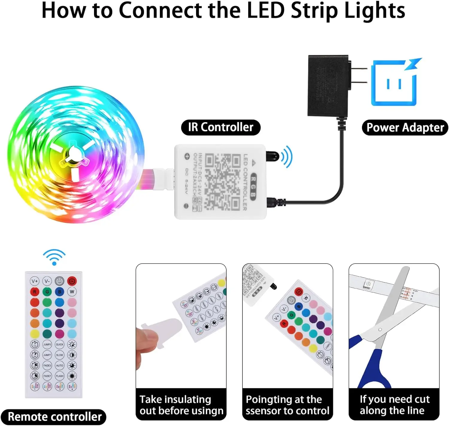 5/10/15/30m taśmy Led RGB z adapterem elastyczna wstążka do dekoracji sypialni podświetlenie telewizora zdalne sterowanie aplikacją oświetlenie