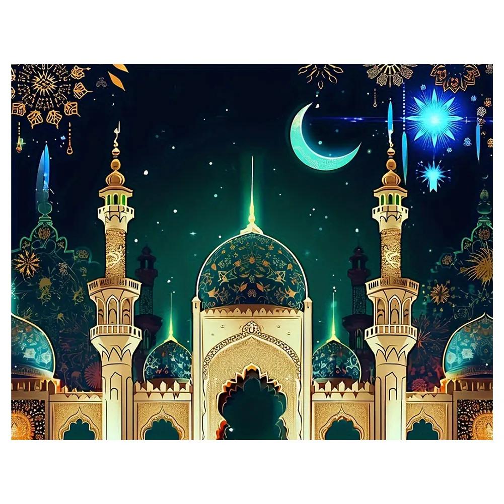 

Eid Mubarak Backdrop Ramadan Mubarak Hanging Sign Eid Mubarak Background Islamic Eid Mubarak Ornament Photo Booth Props