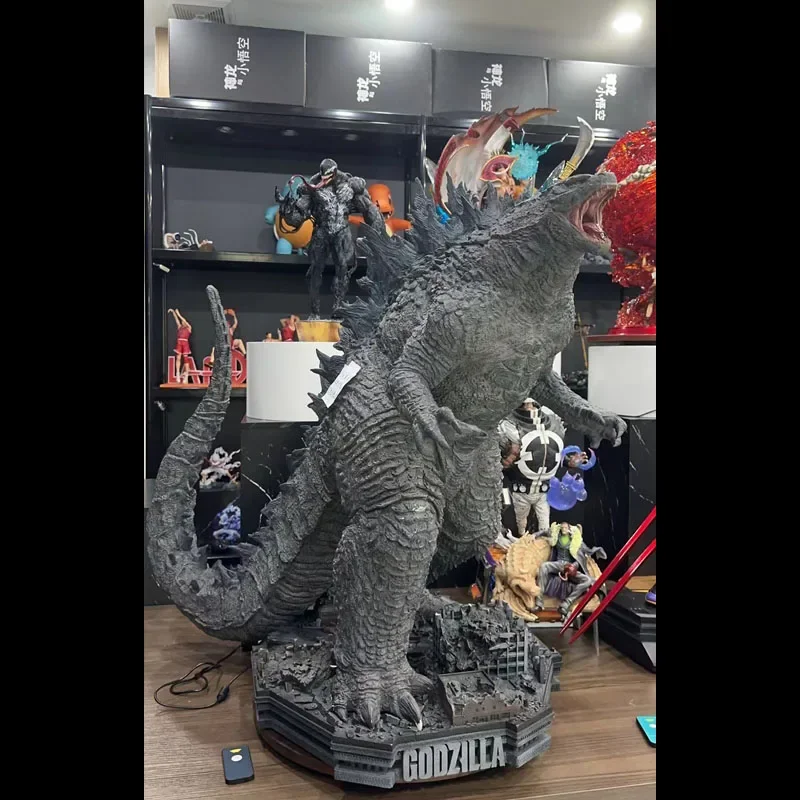 

50cm Godzilla VS King Kong Action Figures GK Gojira Heat Rays Lighted Movie Model PVC Anime Collection Statue Peripheral Toys