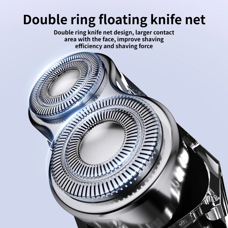 2025 Mini barbeador elétrico rotativo masculino estilo alta qualidade IPX7 à prova d'água barbeador de viagem para uso doméstico