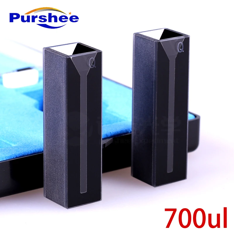 2pcs 700ul Micro cell with black walls and lid/ 2mm Inside Width