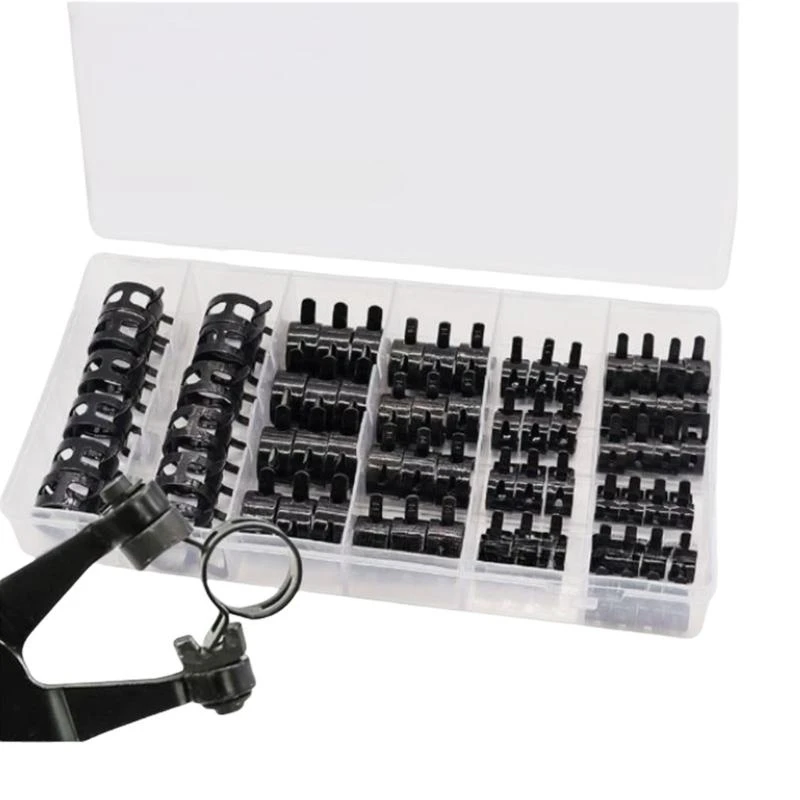 

72 Pack Portable Spring Steel Cable Clip With Rubber Lining Designs Accessory for Multipurpose Wiring Solution