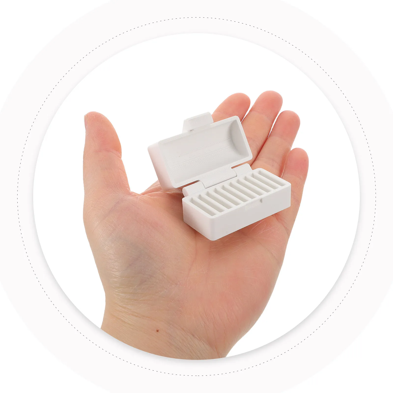 2Pcs Battery Storage Box Organizer Compact Button Battery Holder Case Precise Fit Portable Storage Container for Home Office