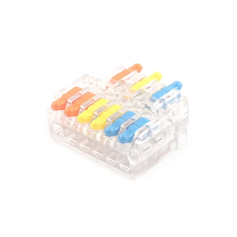 SPL-63/93 Kabel Kawat Cepat Mini Konduktor Kompak Universal Konektor Kabel Penyambungan Pegas Terminal Tekan Pengiriman Drop