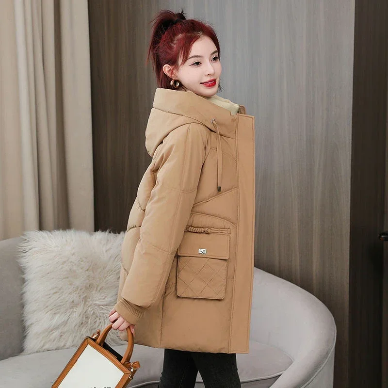 Parkas Woman Thick Winter Clothes 2024 Down Coats for Women Demi-season Cheap Youthful Outdoor 2025 Trend Offers Hoodie Jackets