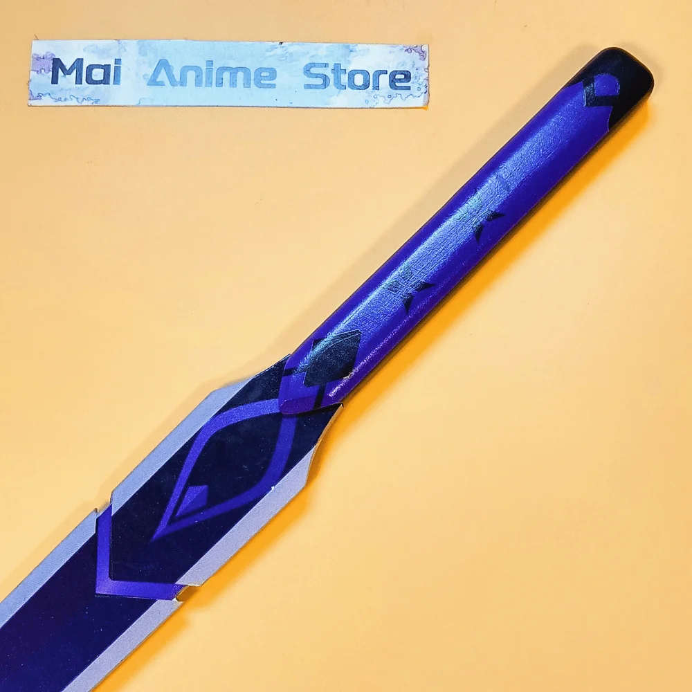 Genshin-espada de Anime Katana de impacto de 19,7 pulgadas, espada samurái Original, tamaño Real japonés, accesorio de Cosplay, cuchillo Ninja de madera, juguete para regalo