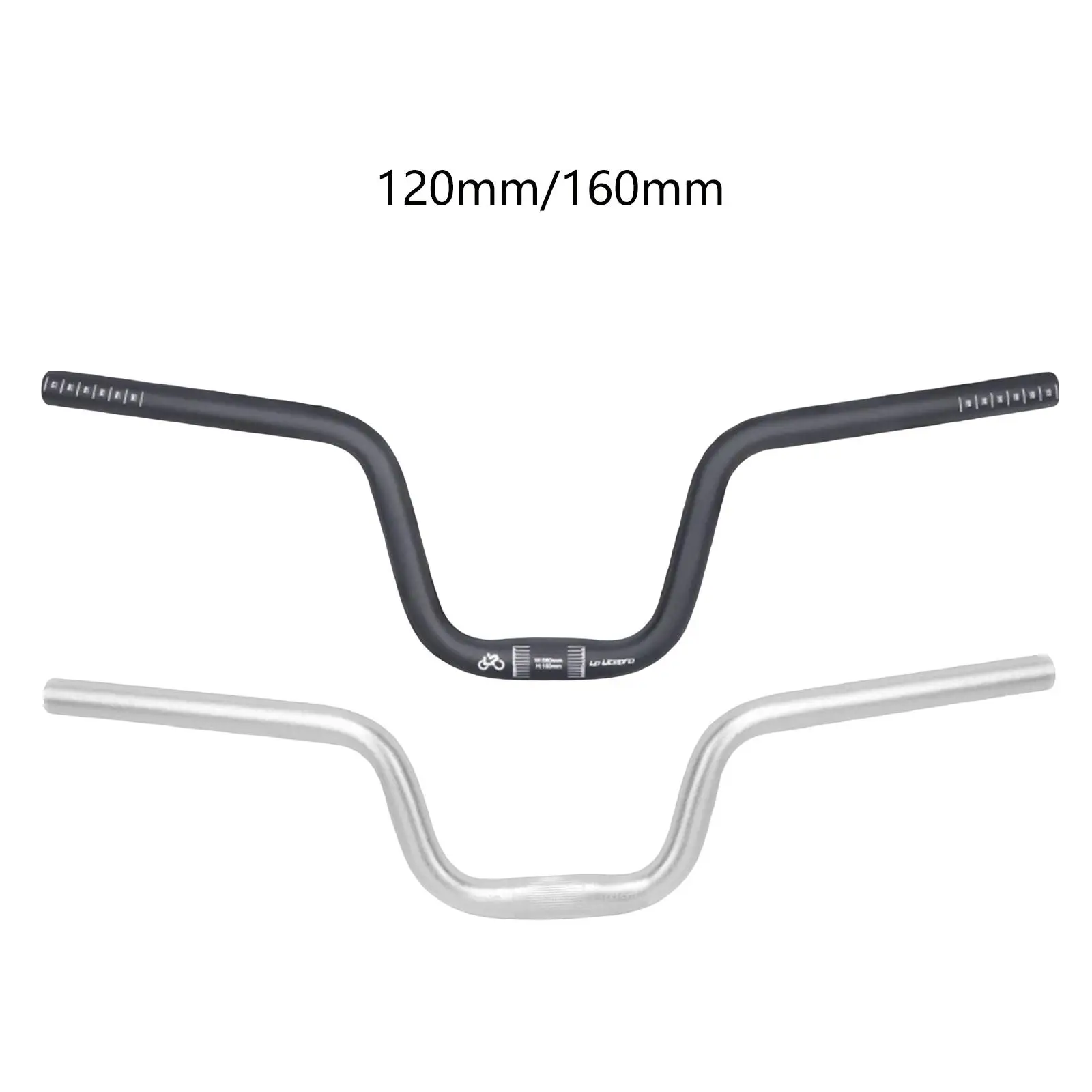 Ultralight Aluminum Alloy Swallow shaped Handlebar 25.4mm 580mm for Folding Bike Handlebar