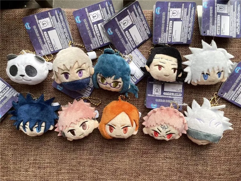 アニメ呪術廻戦グッズミニぬいぐるみキーホルダーピン付きいたどりゆうじ五条悟パンダバックパックペンダント特別なギフト
