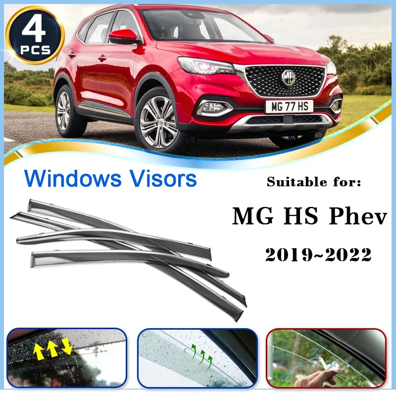 

Car Window Visor for MG HS 2021 MGHS EHS PHEV 2019~2022 Vent Awning Rain Sun Eyebrow Guard Cover Deflector Stickers Accessories