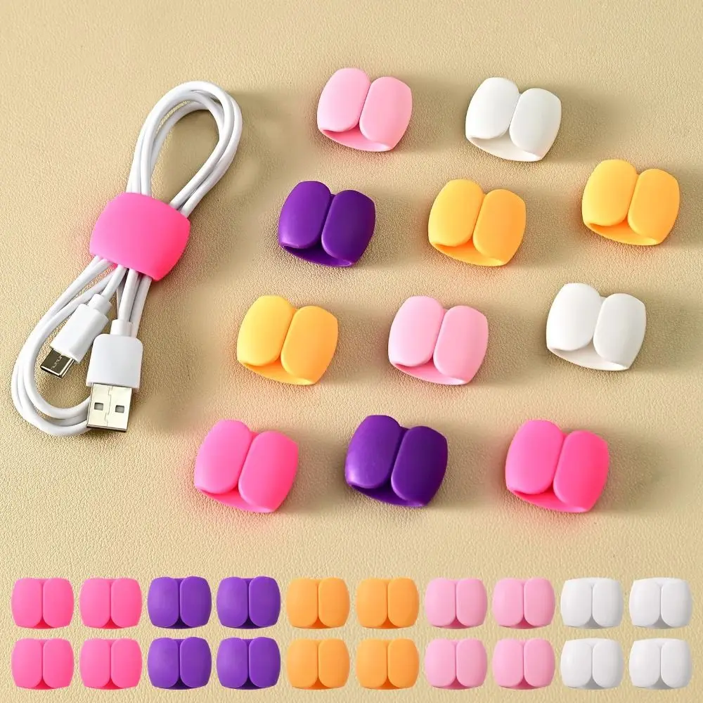 Hot Rubber Cable Winder Clips Multifunction Headset Cable Protector Winder Cord Protector
