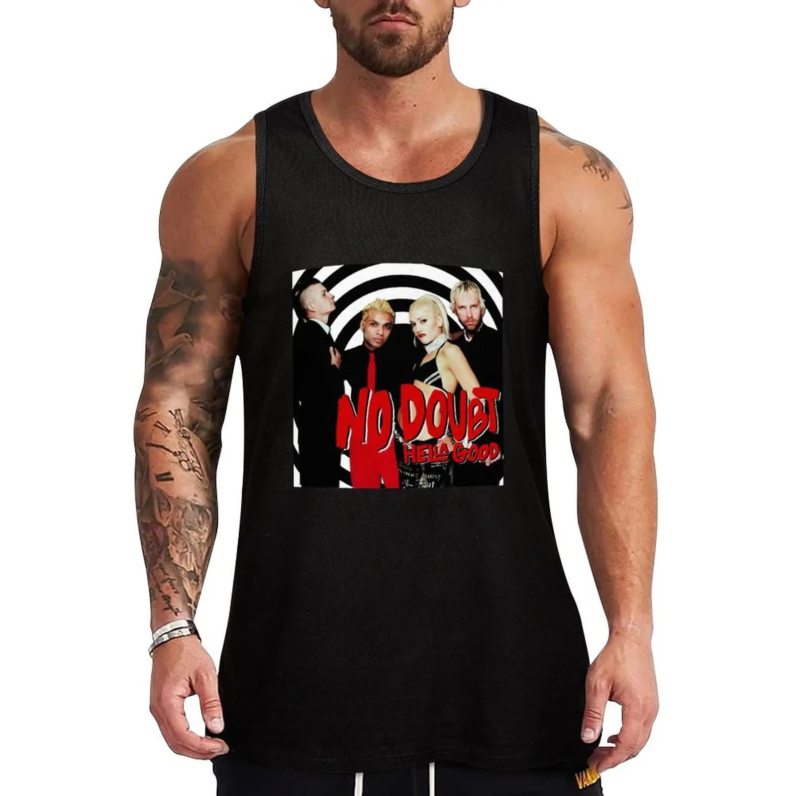 

Day Gift Music Band Logo Product Christmas Tank Top Text Print Tank Top Letter Graphic Casual Sleeveless