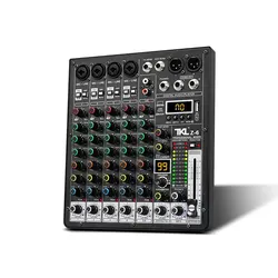 TKL Z-6 Professional 6channel Mixing Console Balance 99DSP Bluetooth USB Interface Stage Family Party