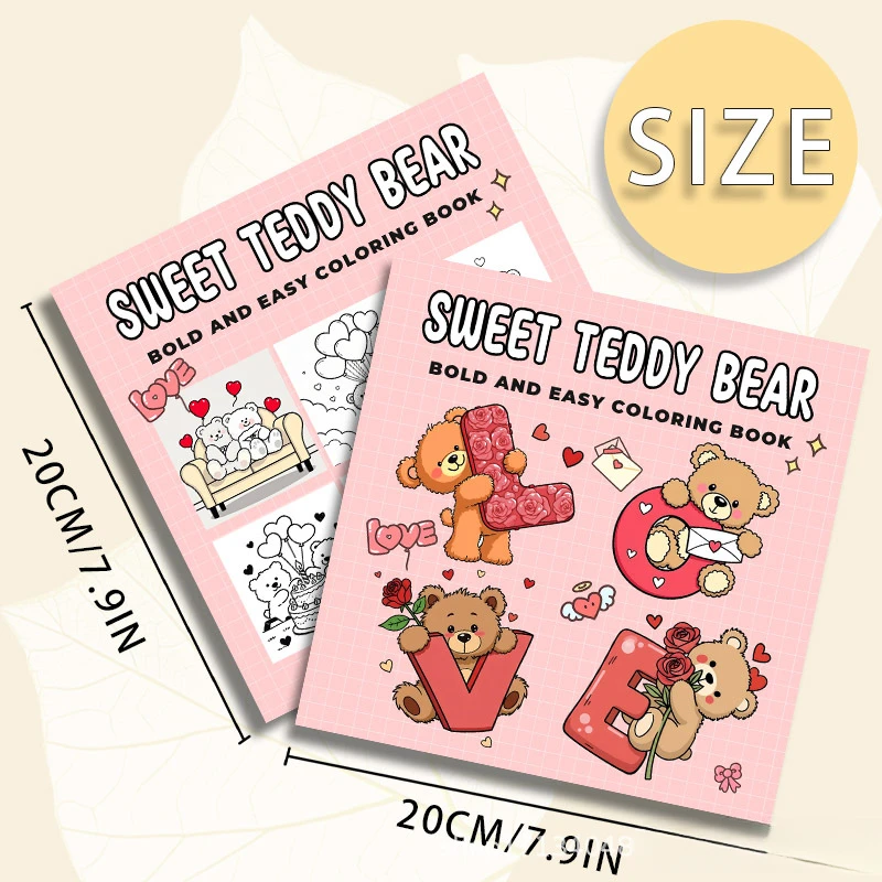 Bold-easy Patterns Coloring Book for Adults Cute Drawing Book Perfect Gift for Party and Birthday