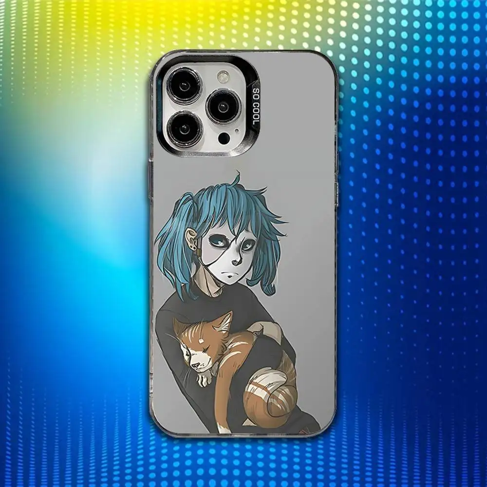 حافظة هاتف Game S-Sally Face SF لهاتف iPhone 17,16,15,14,13,12,X,8,Pro,Max,Plus,E,SE4,Air,Mini IMD أسود غير لامع