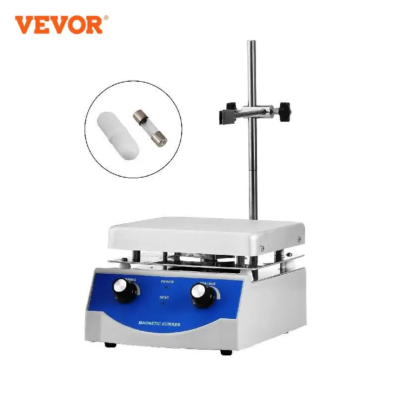 

VEVOR 1000ML 3000ML Electric Magnetic Stirrer Hot Plate Vortex Mixer Shaker With Stir Bar Medical Bioloicgal Chemical Laboratory