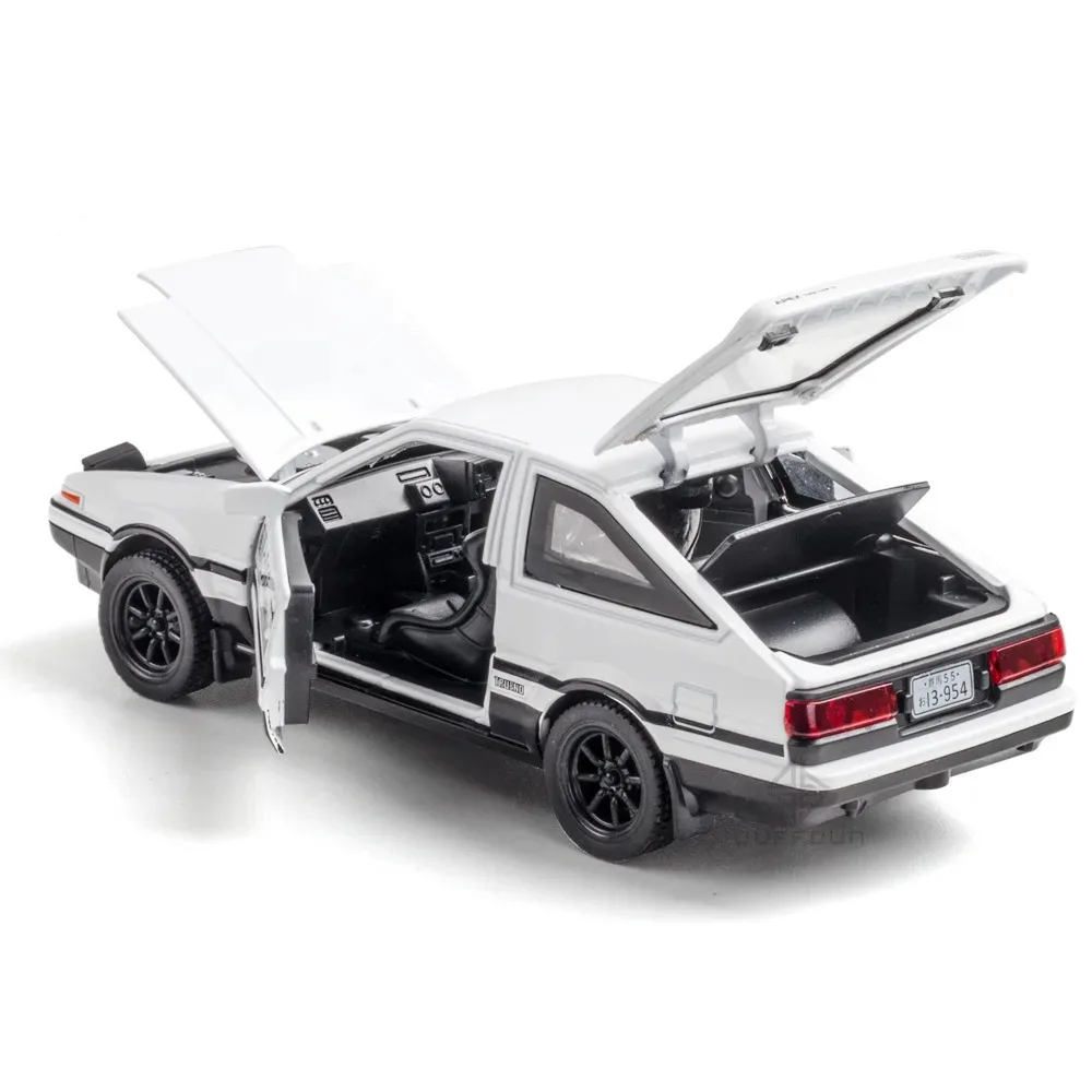 Alloy Diecast Scale Car Model of Initial D AE86, 1/32, Lights & Sounds, Pull Back Toys image 3