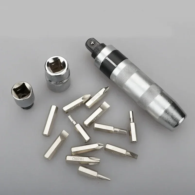 14 Piece Set of Collision, Impact, Screwdriver Head, Screwdriver Set, Iron Box Screw Removal Screwdriver Hardware Tools