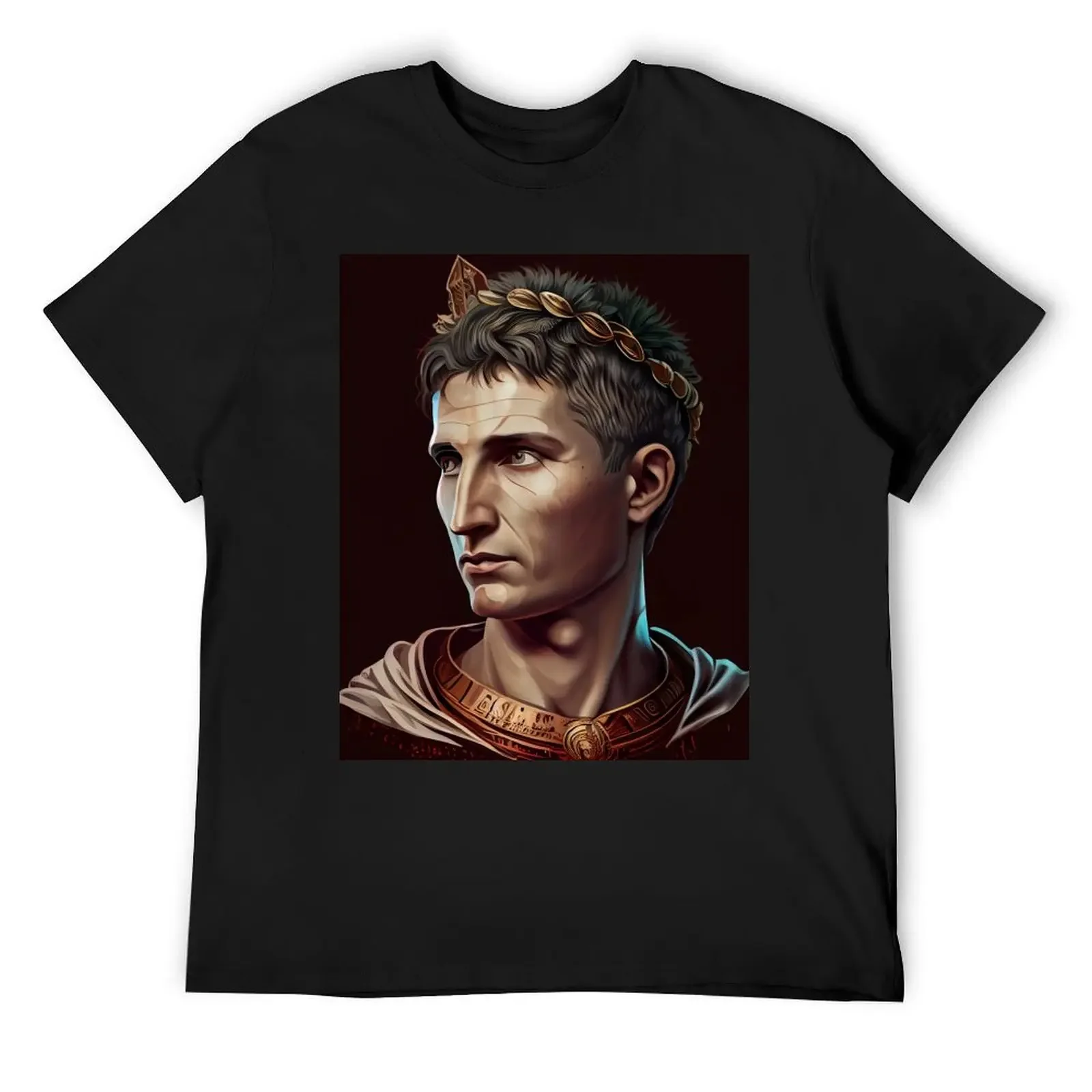 Caesar Augustus Art T-Shirt plus size tops street wear essential t shirt shirts graphic tees big and tall t shirts for men