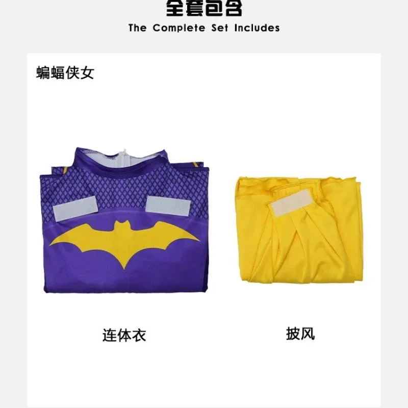 New Gotham Knights Nightwing 3D Jumpsuit Women Men Bat Batgirl Cosplay Halloween Costume Cape fy1;