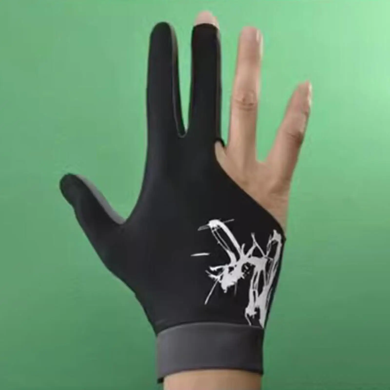 Professional Mesh Billiard Glove High Elastic Anti Slip Quick Dry Three Finger Mitt for Pool Players