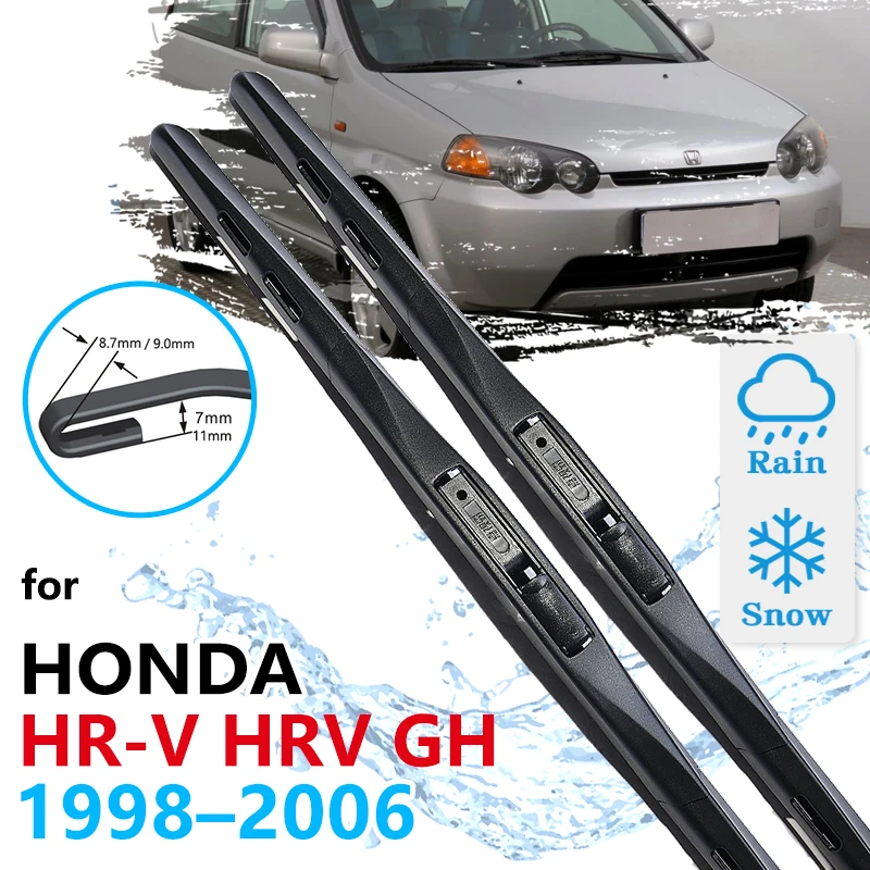 Car Front Wiper Blades For Honda HRV HR-V GH 2006 2005 2004 2003 2002 2001 2000 1999 1998 Windscreen Windshield Car Accessories