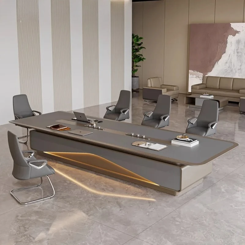 

Высококачественный большой конференц-стол, длинный стол, простой современный стол для конференц-зала