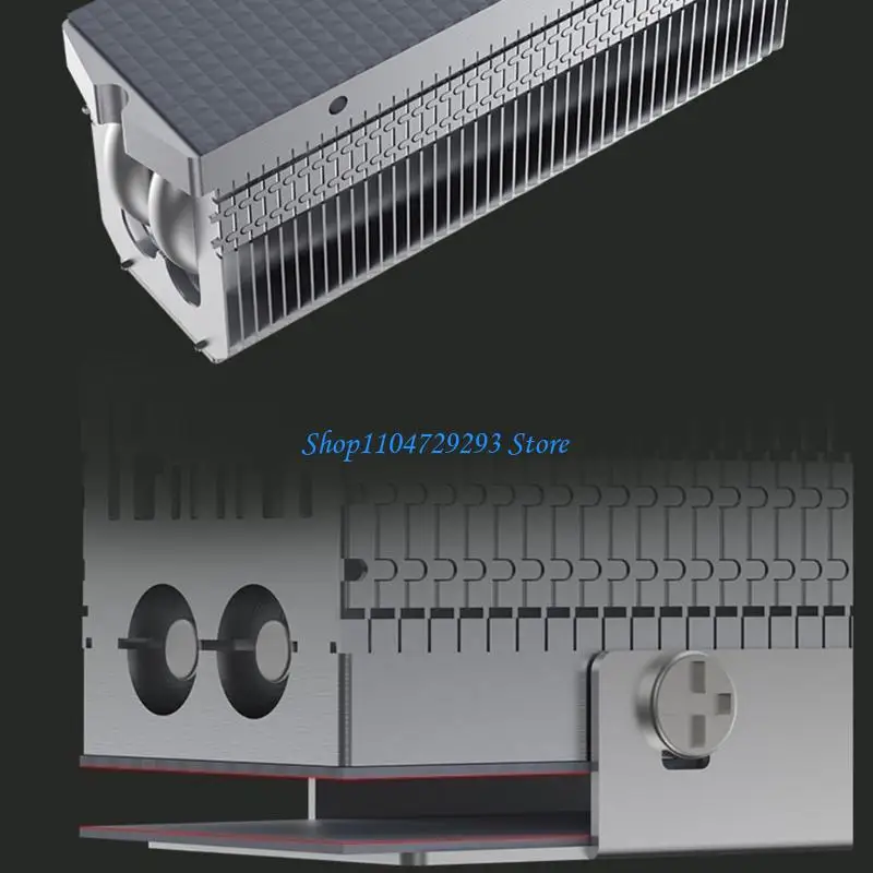 

Y2GD Reliable Metal Heat Sink M.2 2280 SSD Heatsink 5mm Heat Pipe for M.2 SSD Prevent Overheating and Ensure Stable Operation