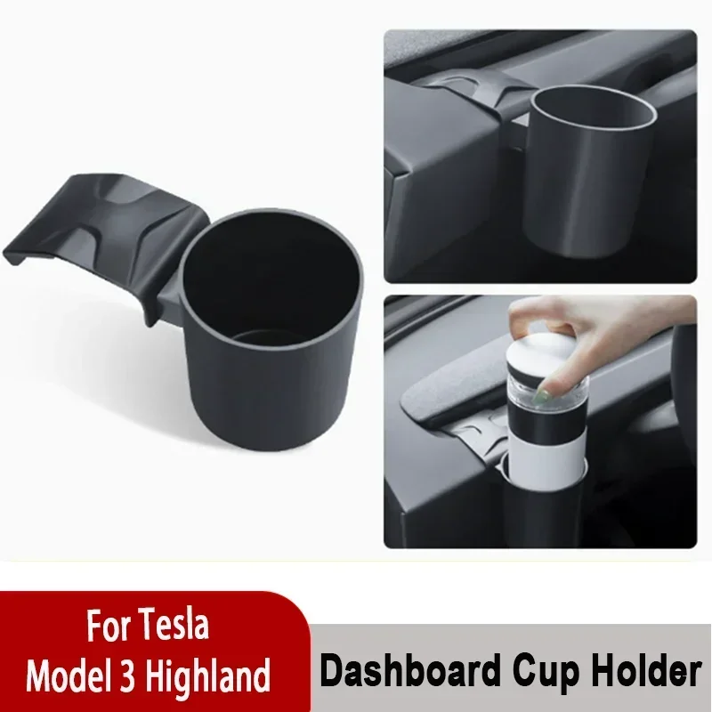 For Tesla Model Y/3/YL Huanxin version instrument panel cup holder door storage cup holder modification accessories