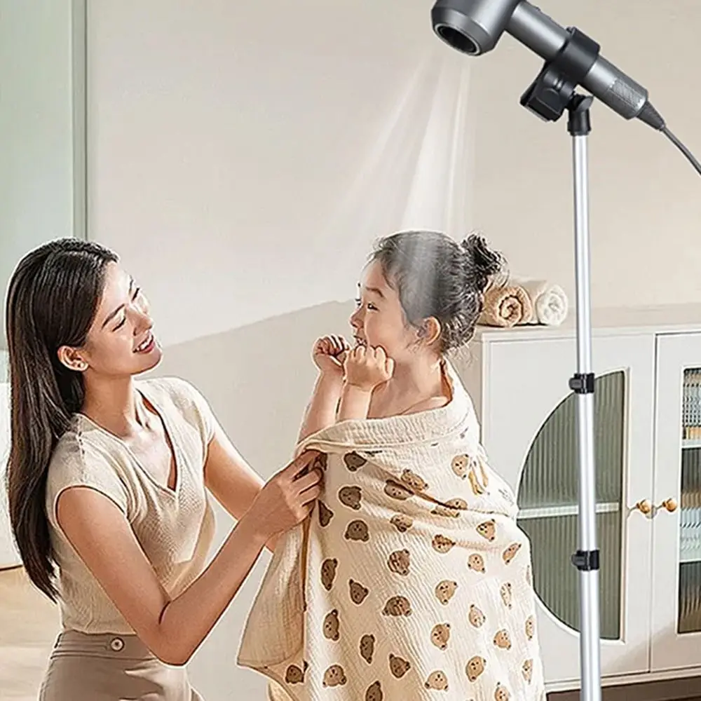 

Телескопическая регулируемая подставка для фена, регулируемая по высоте, складная универсальная стойка для хранения фена, держатель для штатива, свободные руки