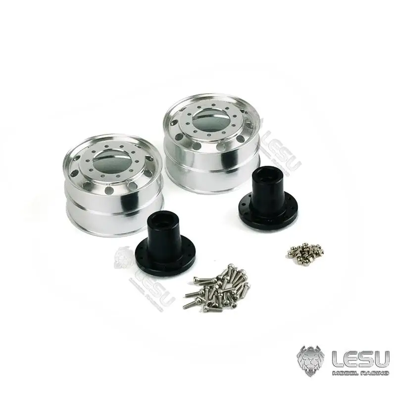 1/16 Truck Wheel Hubs LESU 50001 Aluminum Alloy German Bruder Accessories For Unpowered Front Axle DIY Accessories