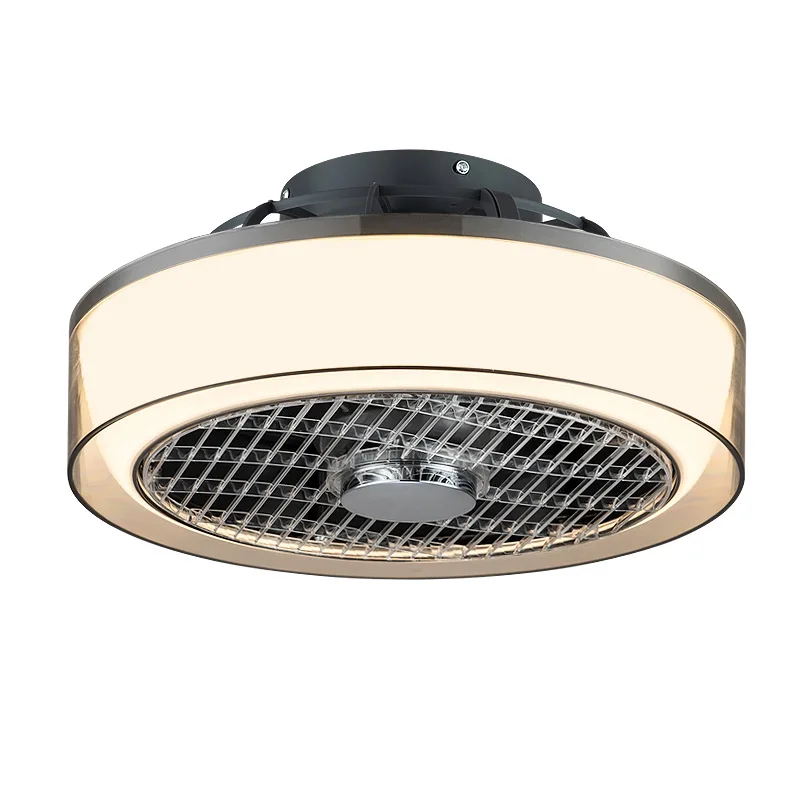 

Intelligent ceiling fan light, ultra-thin Nordic bedroom living room ceiling fan light, silent dining room with electric