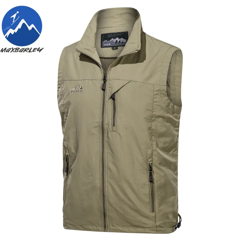 

Sleeveless Vest Men Summer Breathable Waistcoat Vest Jacket Men's Outdoor Fishing Hiking Photography Vest Travel Clothing Man