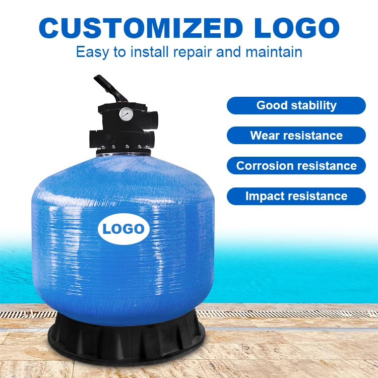 900mm Diameter Fiberglass Swimming Pool Sand Filter For Pool Water Filtration