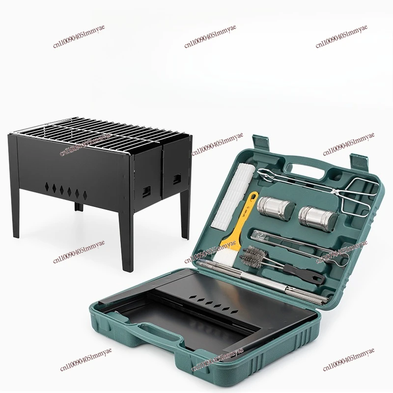 BBQ BBQ Portable Rack Folding Outdoor Oven Set