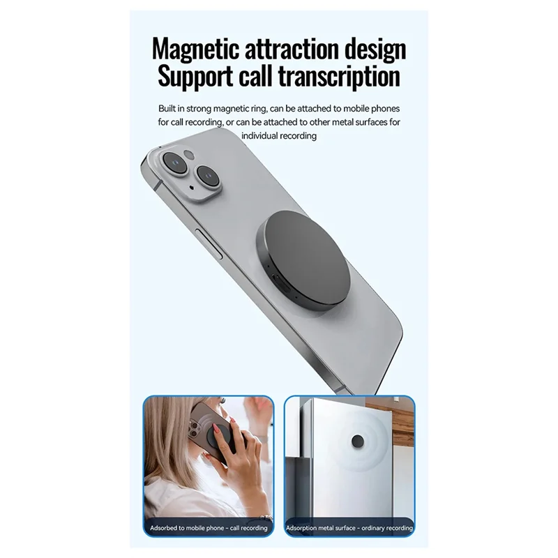 مسجل صوت ABMF-A6 مسجل صوت صغير يعمل بالذكاء الاصطناعي مترجم نقل Chatgpt