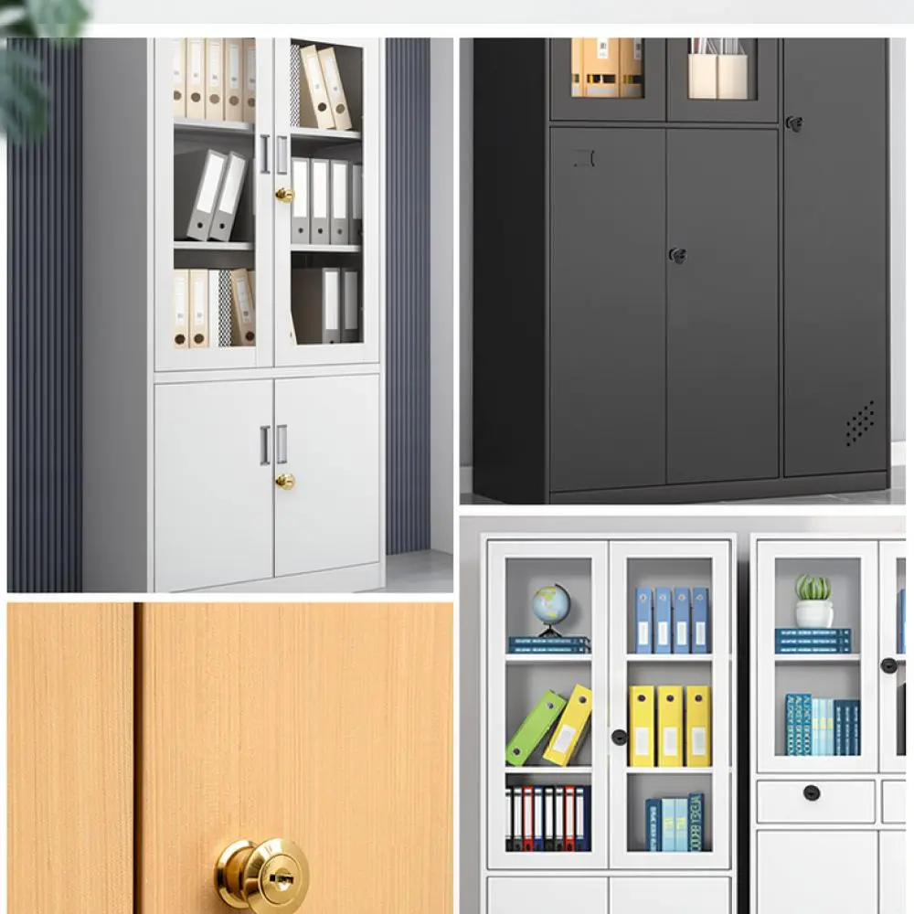 Zinc Alloy Integrated Cabinet Handle Lock Security Rotary Latch For Furniture Drawer Wardrobe Office Filing Storage